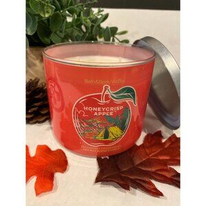 Bath & Body Works “HoneyCrisp Apple” New 3 Wick Candle